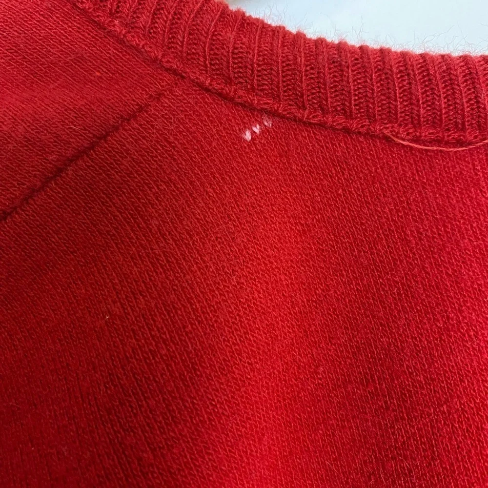 Vintage Miller American Racing V Neck Sweater, Red V Neck, Pullover Sweater, XL